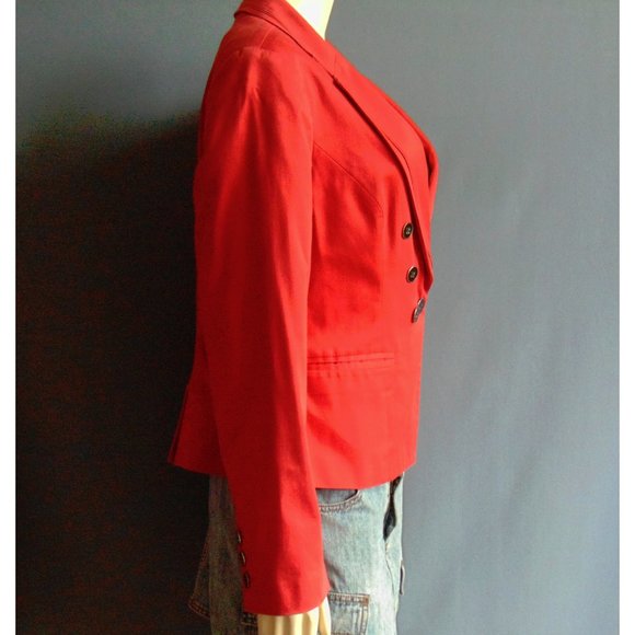 White House Black Market Scarlet Blazer - Picture 3 of 4